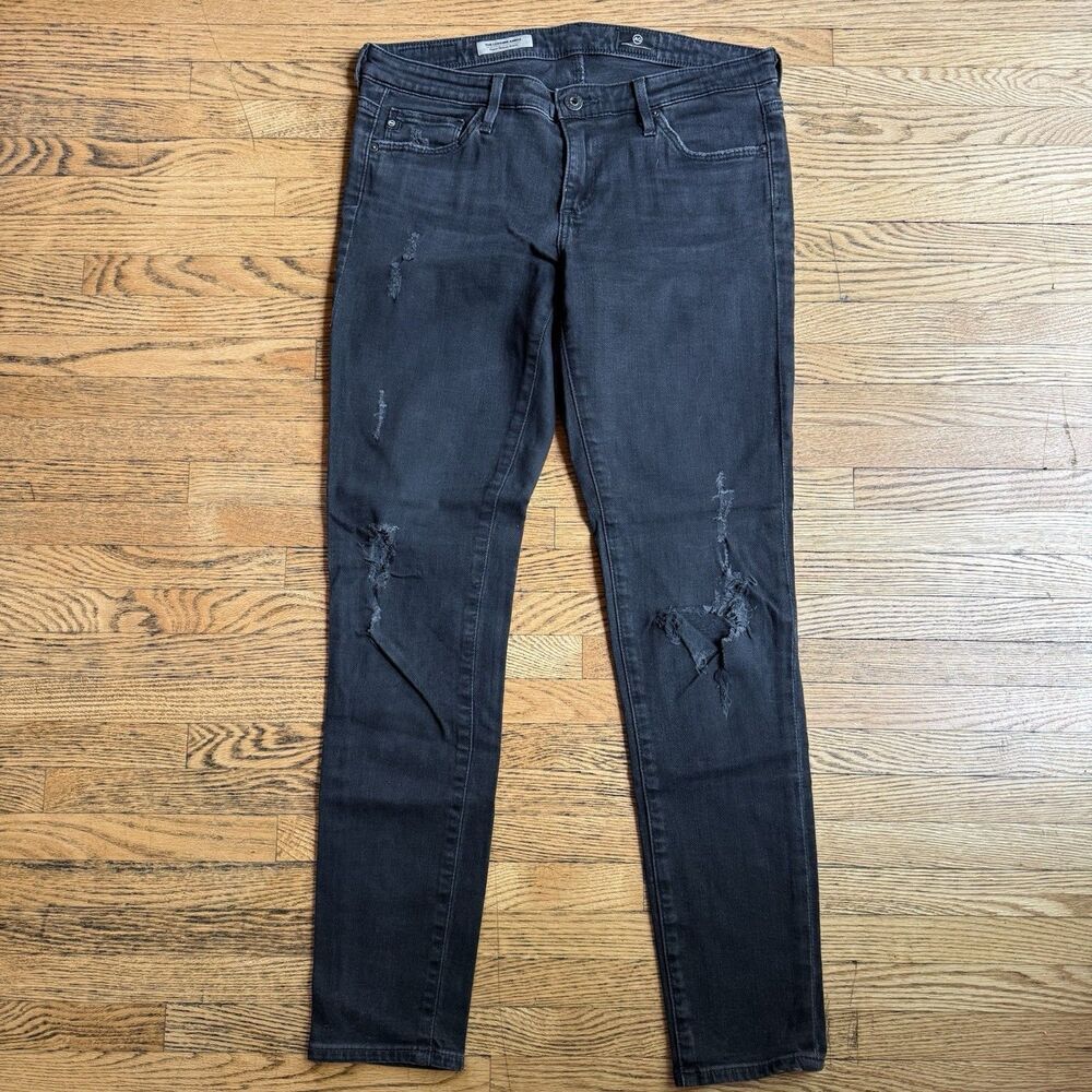 AG Adriano Goldschmied Jeans The Legging Ankle Super Skinny Womens 28R Punk Rock
